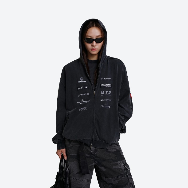 Racing Zip-Up Hoodie